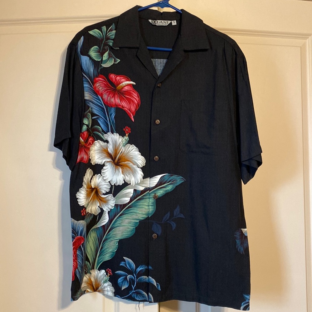 Men’s Tropical print dress shirt